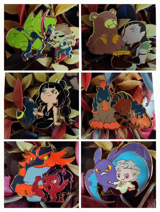 Baldur's Gate x Pokemon pins