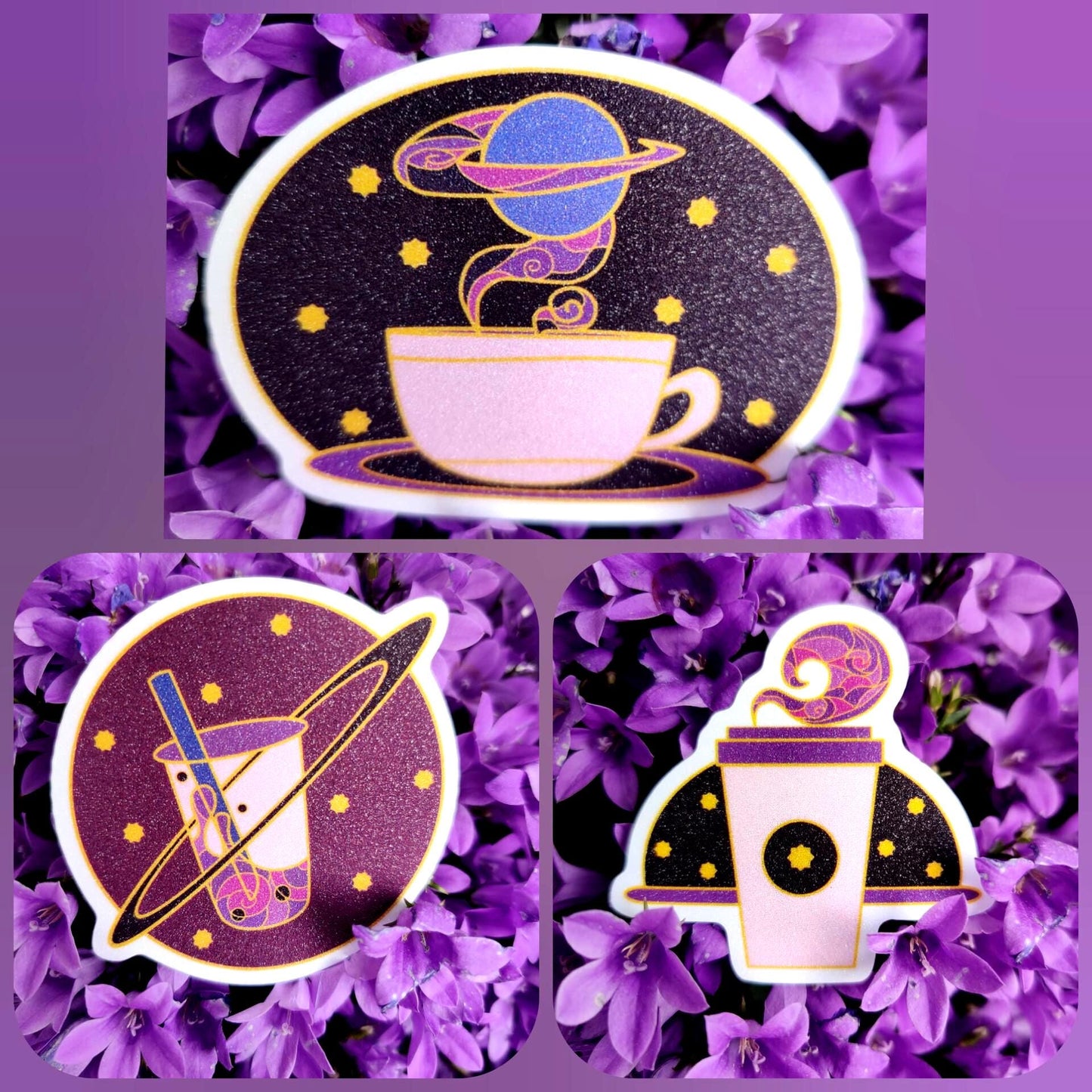Galaxy Drinks frosted sticker