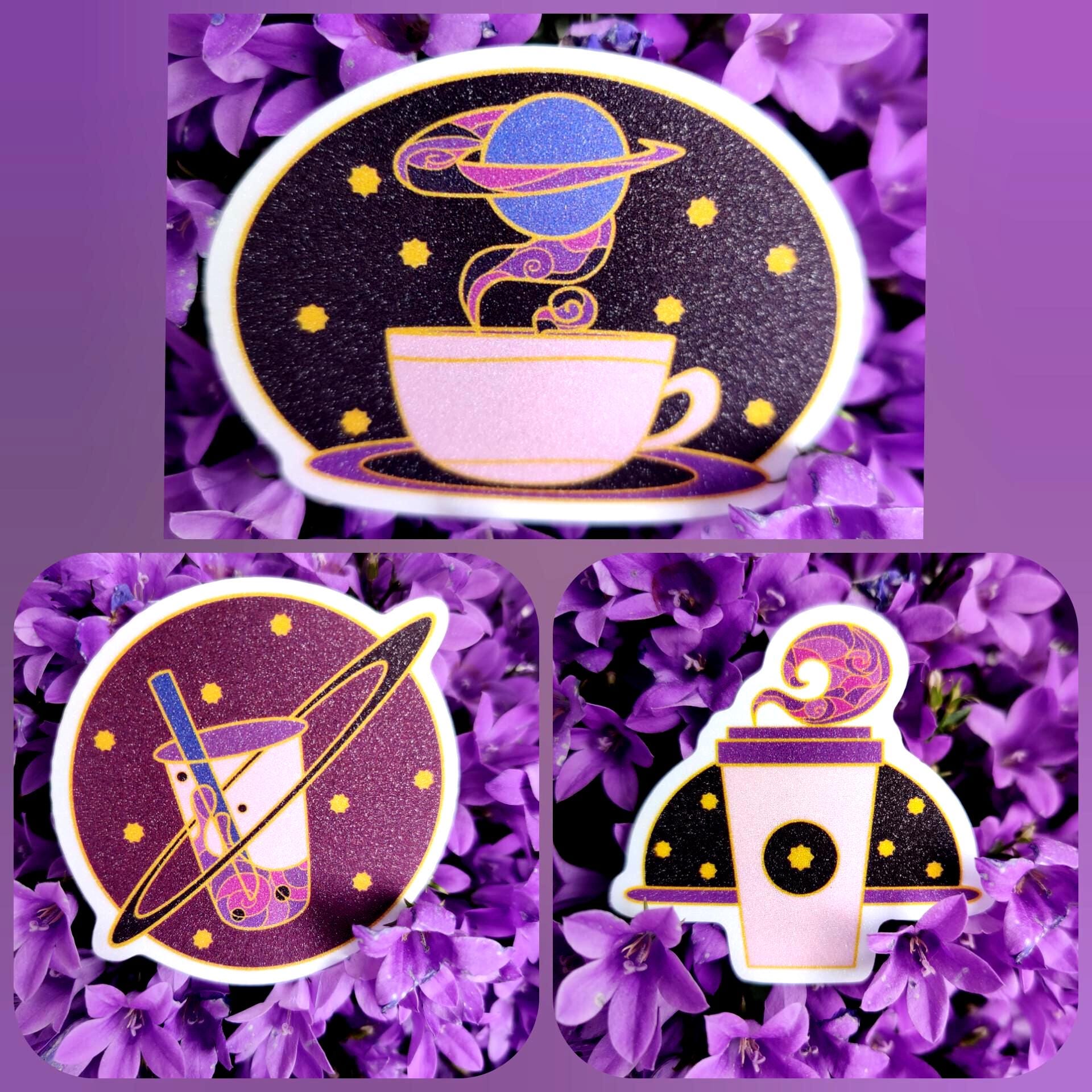 Galaxy Drinks frosted sticker