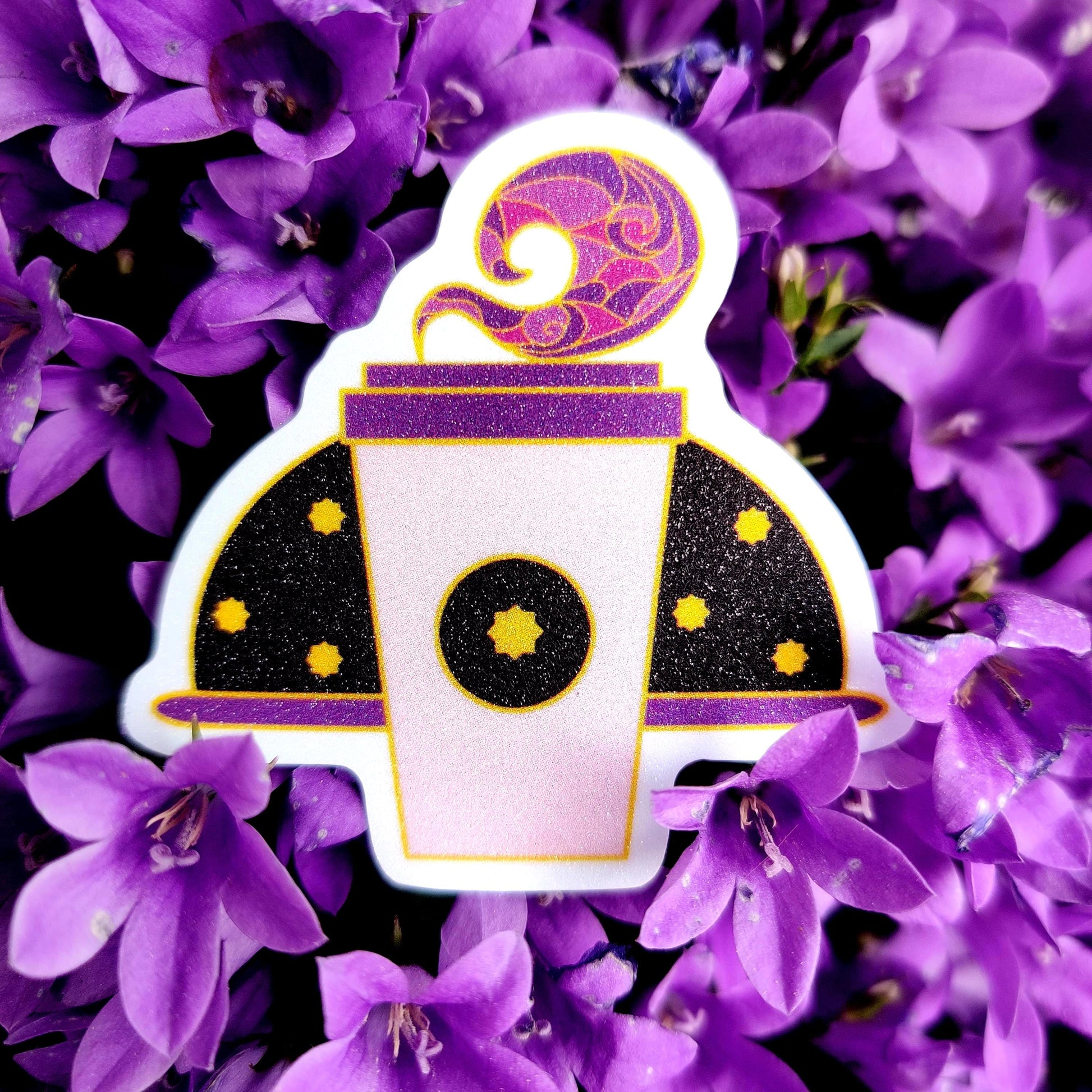 Galaxy Drinks frosted sticker