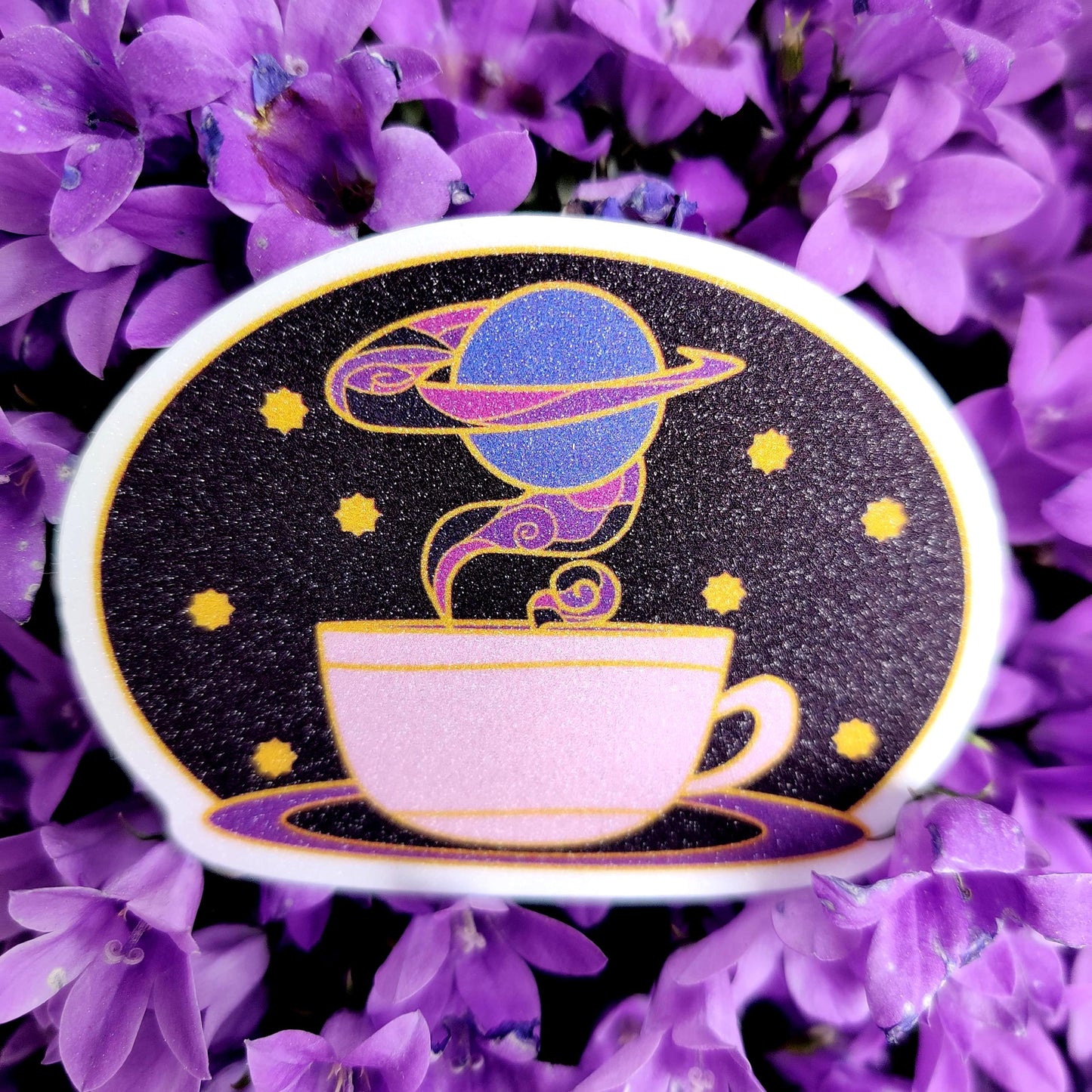 Galaxy Drinks frosted sticker