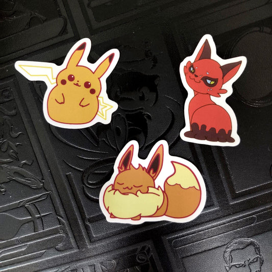 Pokemon clear matte sticker